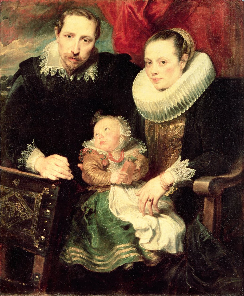 Anthony Van Dyck、ウィリアム王子 ,超希少,100年前の画集より File:Anthony van Dyck (follower) - Double portrait of the